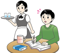 カフェで勉強